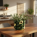 Vaso avocado in ambiente