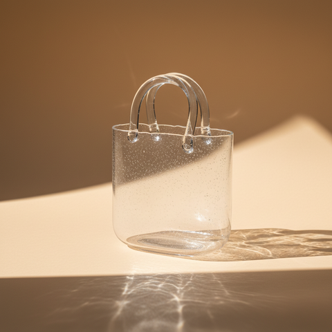 Vaso Borsa Vetro - Sfondo Neutro