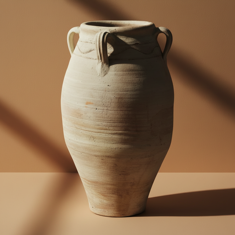 Vaso corretto con ombre geometriche