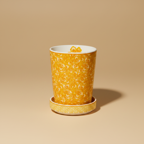 Vaso Giostra Giallo - Sfondo neutro
