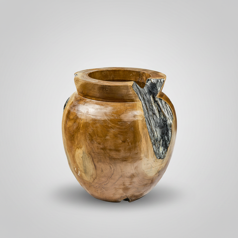 Vaso Teak - sfondo grigio calice