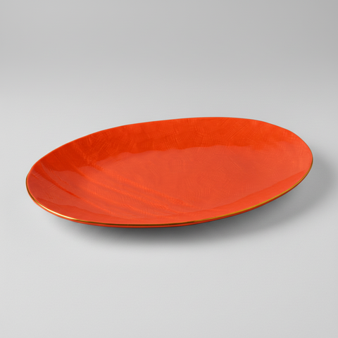 Vassoio arancio-rosso - Sfondo neutro v2