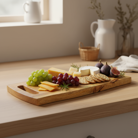 Vassoio mango due manici ambientato