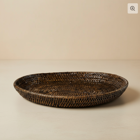 Vassoio Ovale Rattan Myanmar - v1