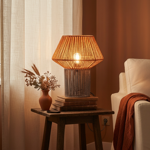 GIAMAICA - LAMPADA SCINDIBILE ARANCIO E TORTORA