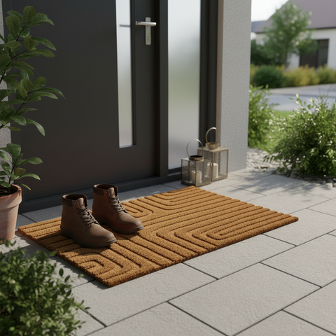 Zerbino geometrico ambientato