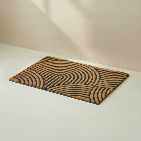 Zerbino geometrico art déco sfondo beige