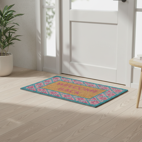 Zerbino Welcome Back 60x40 ambientato orizzontale