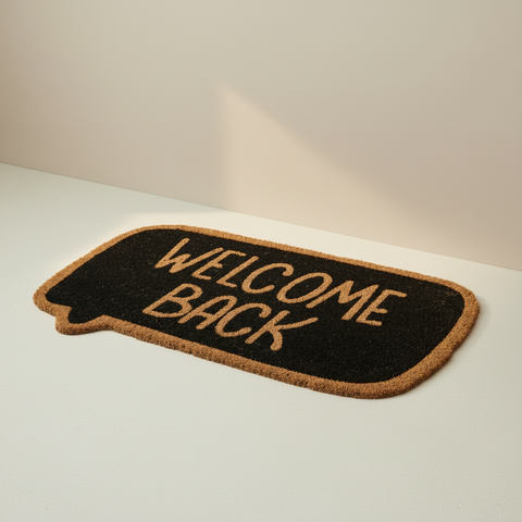 Zerbino WELCOME BACK sfondo corretto