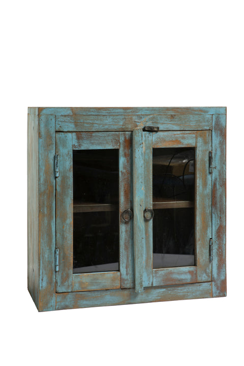 Wall unit with 2 wooden doors - Original - Assorted colours