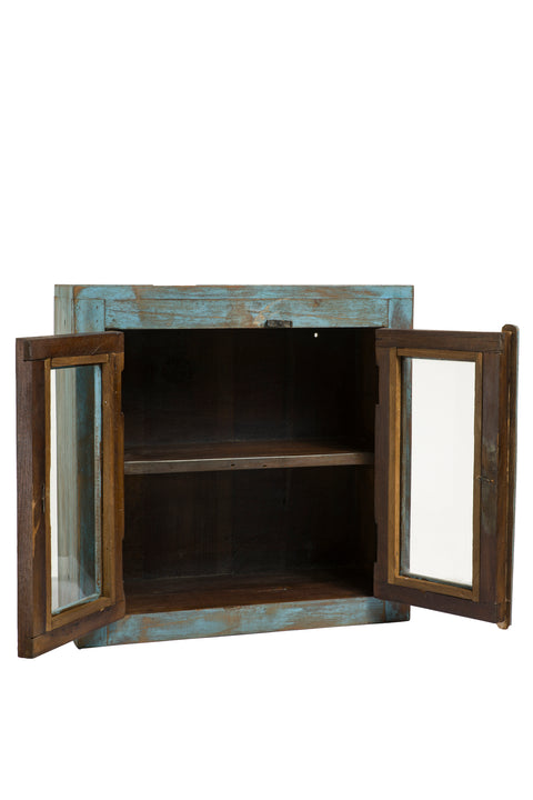 Wall unit with 2 wooden doors - Original - Assorted colours