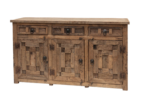 Woody - Sideboard with 3 Drawers and 3 Wooden Doors