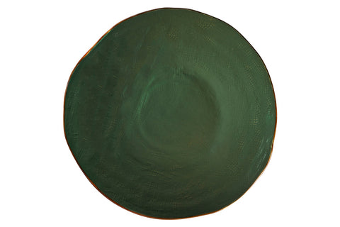 Mediterraneo - Green Stoneware Dinner Plate