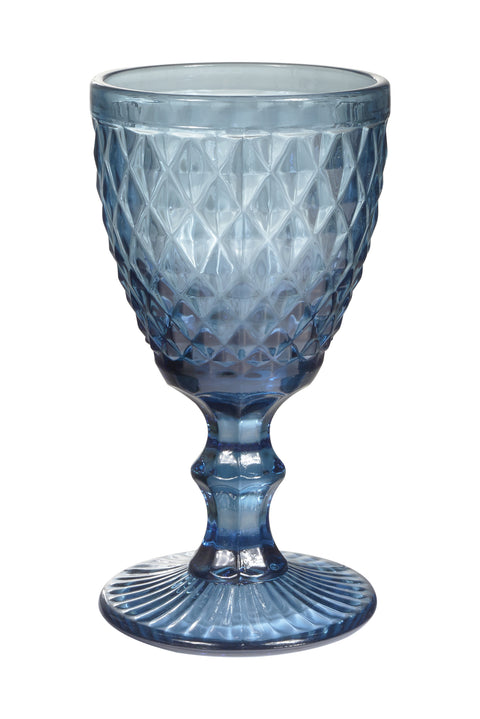 Winston - Blue Glass Wine Glass