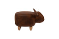 Novita home_ZA-65/BULL_Pouf imbottito in alcantara e legno - toro_1