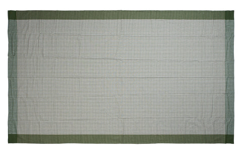 Novita home_Tovaglia quadri bianchi e verde in cotone - 140x240_2