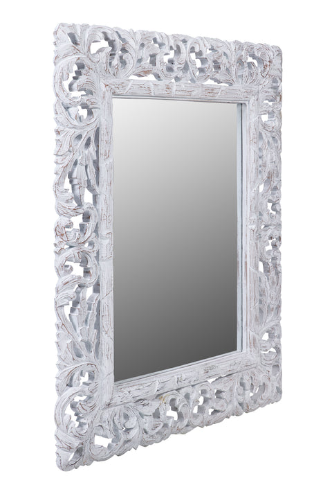 Novita home_Sophia - specchio rettangolare in legno intersiato bianco_2