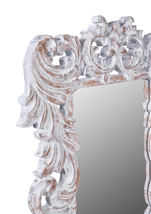 Novita home_Gardner - specchio rettangolare in legno intersiato bianco_2
