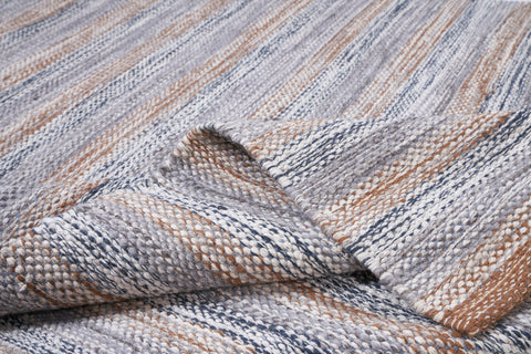 Novita home_Disegual - tappeto melange' lana e cotone toni marrone/blue_2