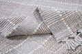 Novita home_Tappeto quadro in lana e cotone grigio chiaro - 160x240_2