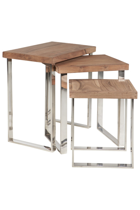 Novita home_Tavolino basso in legno e metallo - set 1/3_2