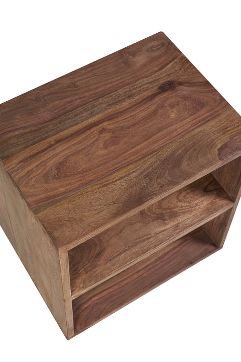 Novita home_Perth - cubo comodino con ripiano in legno naturale_3