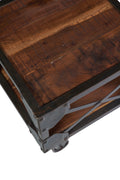 Novita home_Bristol-tavolino quadrato con ruote legno di recupero e metallo_3
