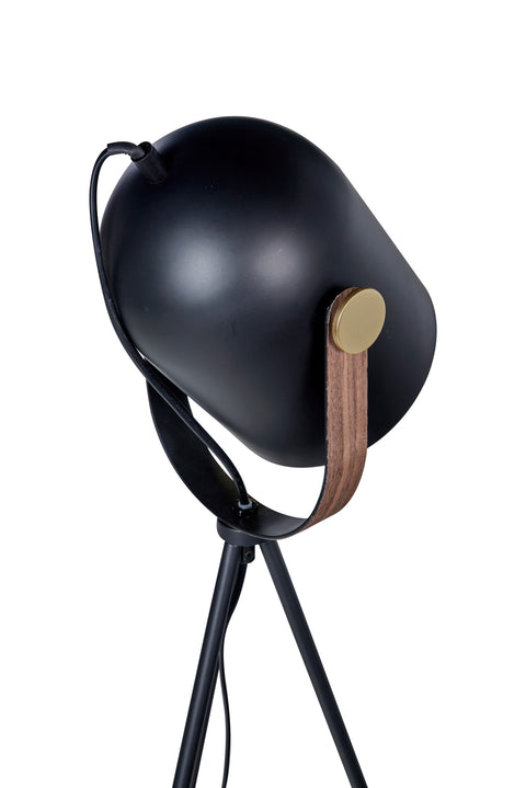 Lampada Da Terra Piantana Con Faro Originale Su Treppiede In Legno - Foto 9