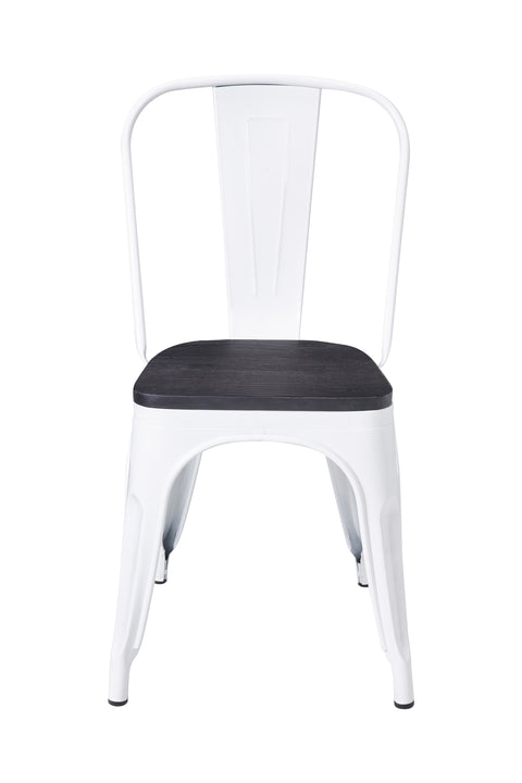 Novita home_Cindy - sedia bianca con seduta legno_4