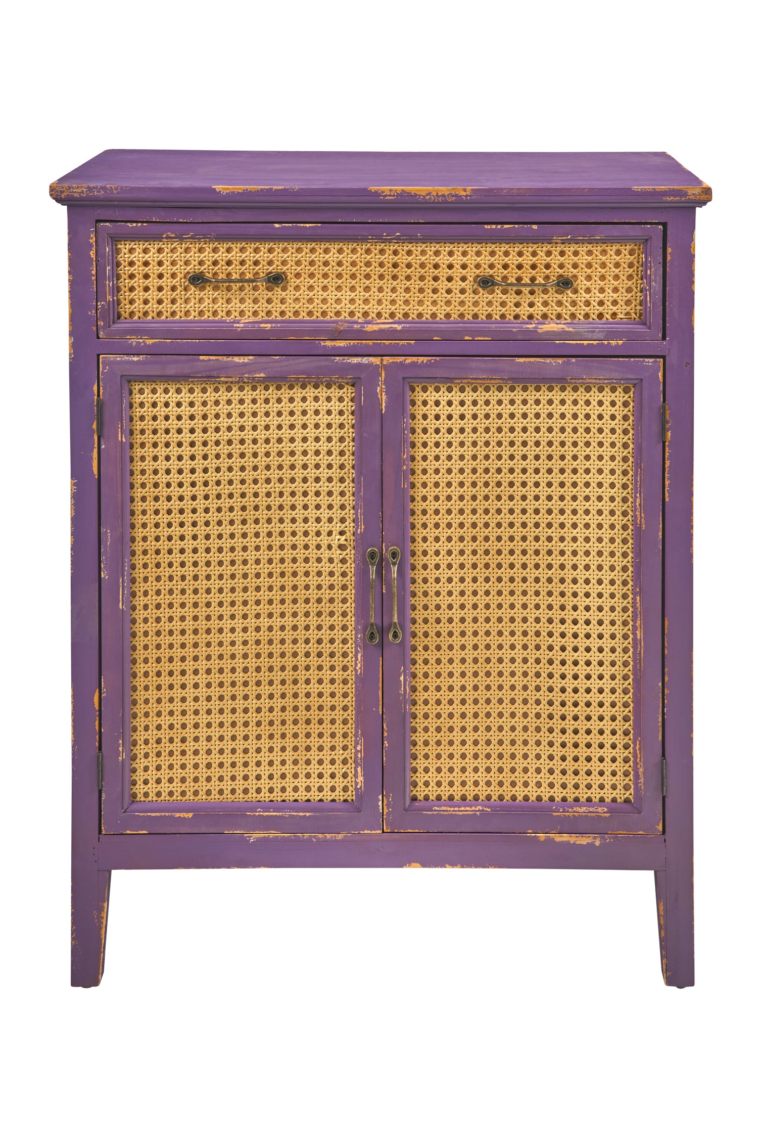 Novità Home Tonia - credenza 1 cassetto 2 sportelli antic grape paglia vienn