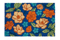Novita home_GKZ-16_Coco door mat-roses orange su fondo bluette_1