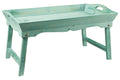 Novita home_MG-37/V_Daily use - vassoio letto rettangolare gambe pieghevoli verde_1