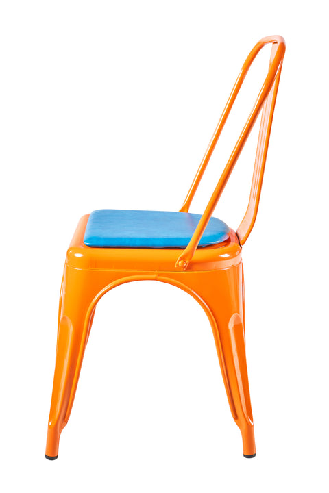Novita home_Cindy - sedia arancio con cuscino blue_3