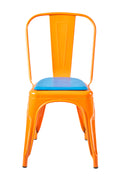 Novita home_Cindy - sedia arancio con cuscino blue_4