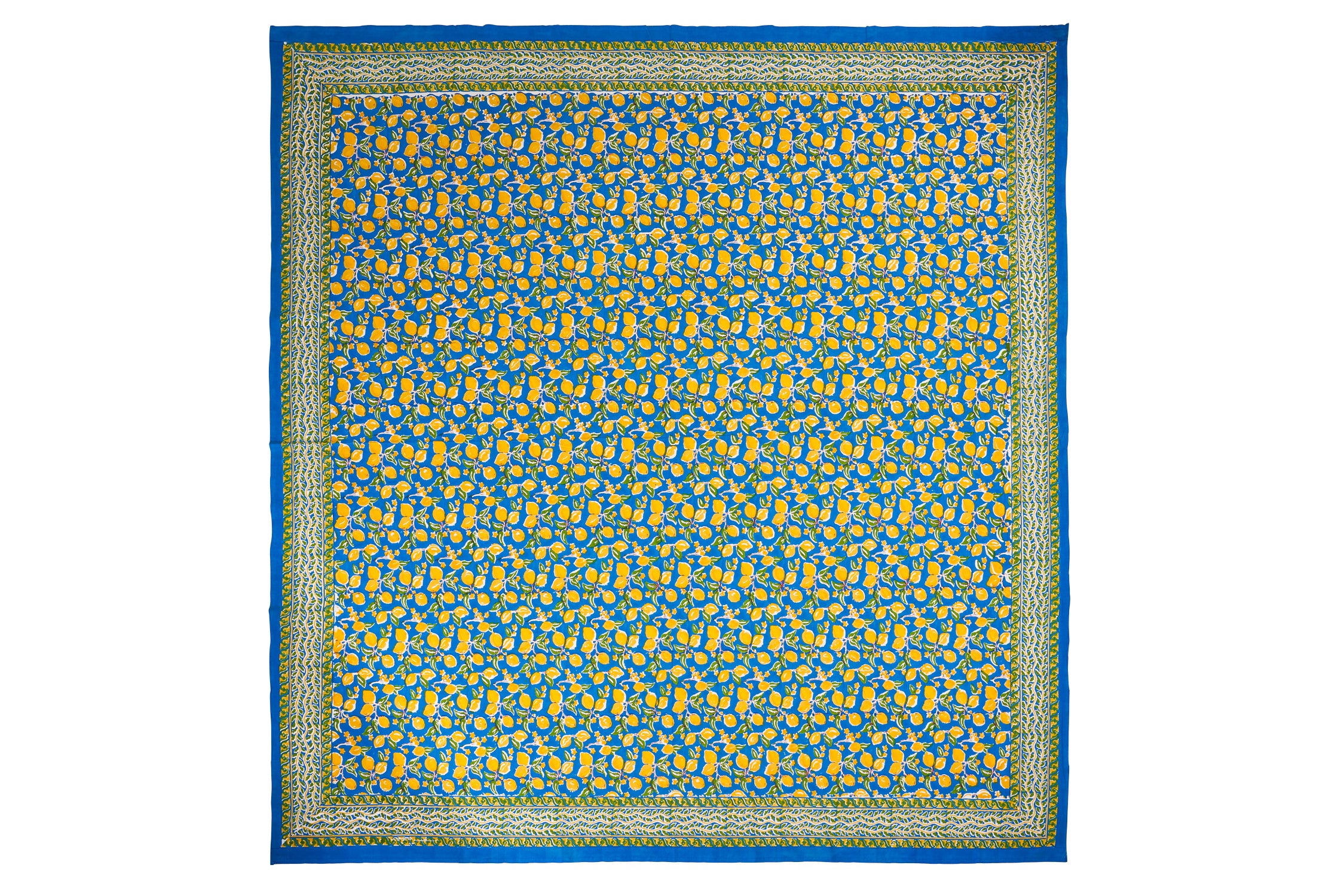 Novità Home Anacapri - mezzero singolo decor blue, giallo in cotone-270x270