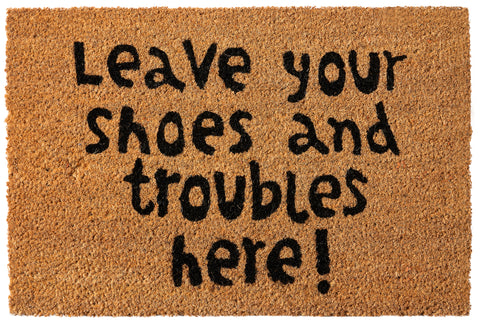 Novita home_GKZ-23_Coco door mat - leave your shoes and trouble here_1