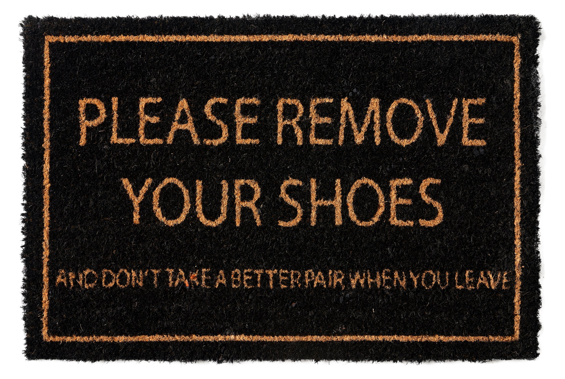 Novità Home Coco door mat - please remove your shoes black