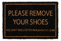 Novita home_GKZ-38_Coco door mat - please remove your shoes black_1