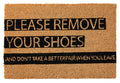 Novita home_GKZ-39_Coco door mat - please remove your shoes natural_1
