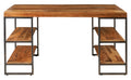 Novita home_B-515/H_Gosberg- scrivania con mensole in legno e metallo_1