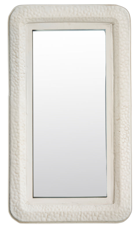 Novita home_GF-655_Balera - specchio rettangolare bianco martellato_1