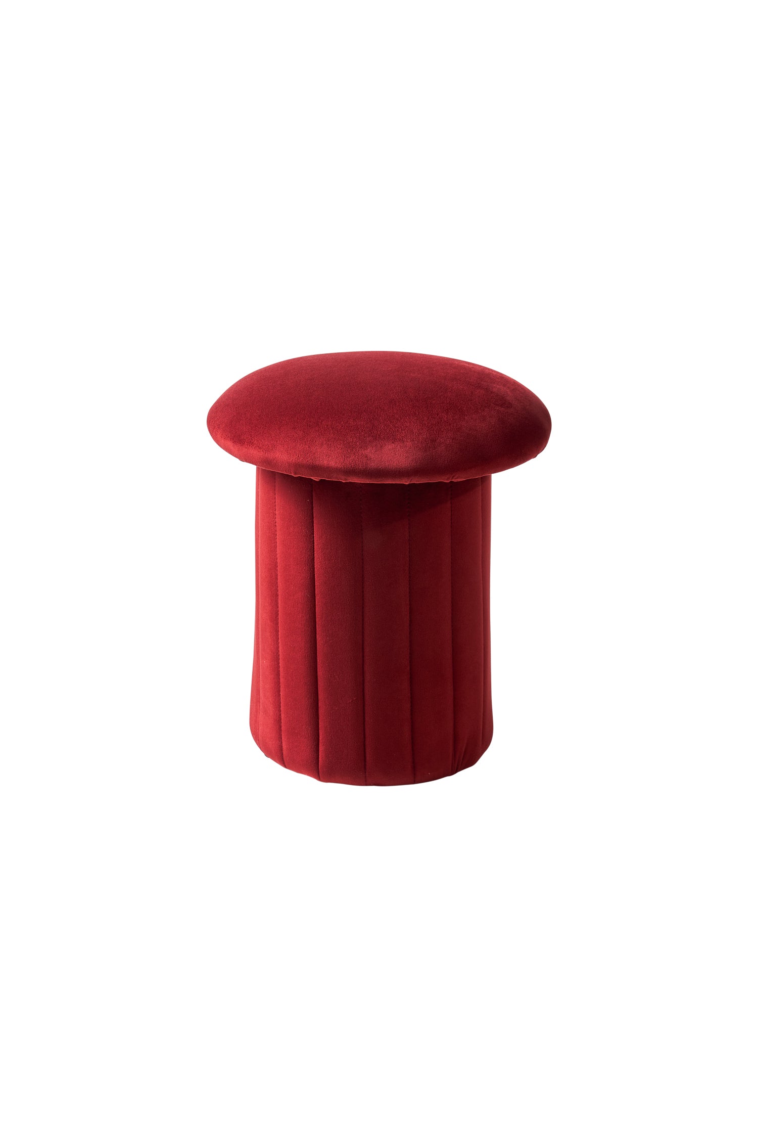 Novità Home Bois - pouf small rosso cinabro