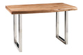 Novita home_Melburne - tavolo acacia con gambe color acciaio_2