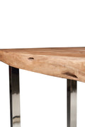 Novita home_Melburne - tavolo acacia con gambe color acciaio_4