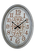 Novita home_GS-129_Clock - maxi olorolgio ovale metallo finitura pietra_1