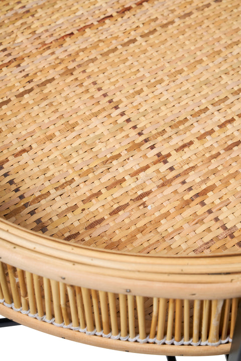 Novita home_Kyoto - pliant vassoio tondo in bambu con gambe in ferro_3