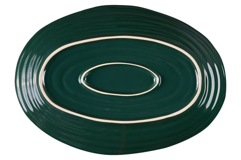 Mediterraneo - Large Green Oval Tray