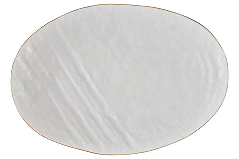 Mediterraneo - Large White Oval Tray