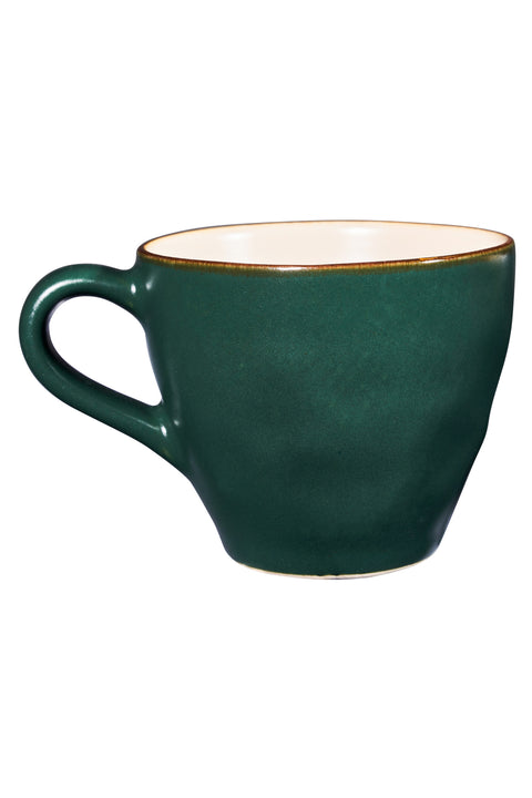 Mediterraneo - Coffee Cup with Green Saucer