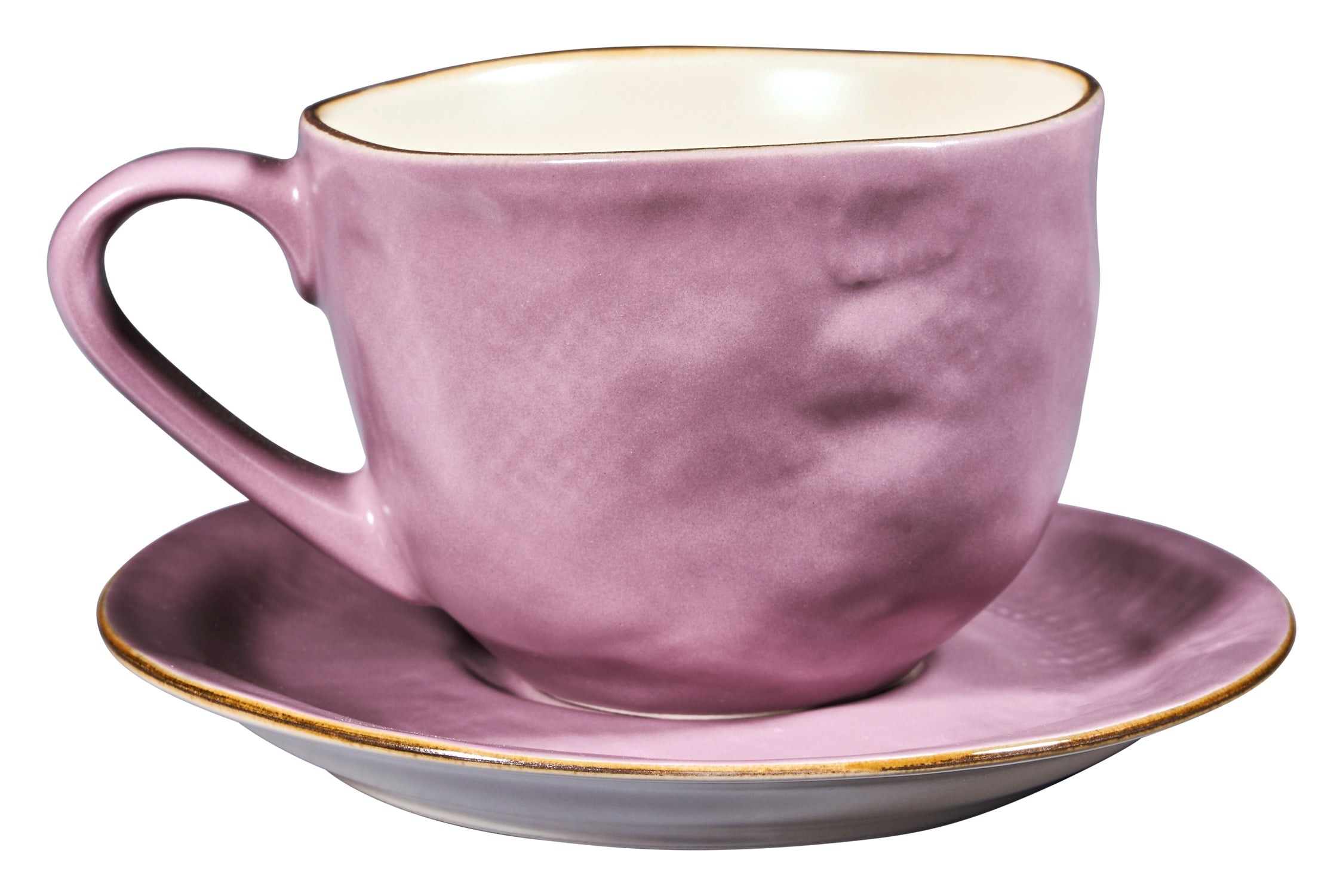 Novità Home Mediterraneo - Tazza Macchiato con Piattino Rosa